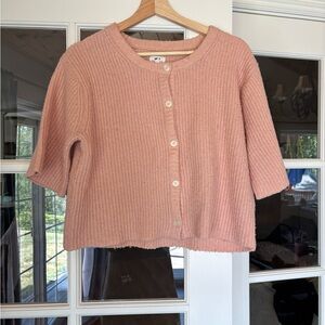 Aerie Soft Pink Knit Cardigan